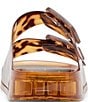 Julio Tortoise Print Vinyl Slide Sandals