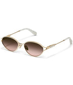 Women's Formal Affair Adorned 55mm Round Sunglasses