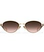 Women's Formal Affair Adorned 55mm Round Sunglasses