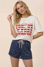 Atriotic Star Lounge Shorts: NAVY