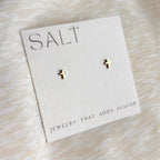 TINY CROSS STUDS | 18k gold | dainty stud post earrings