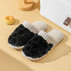 Plush Slippers: Brown