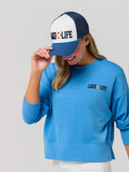 "LAKE LIFE" TRUCKER HAT,NAVY