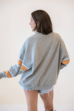 HEATHER GREY Tennessee Langford Multimedia OS Fleece Crew