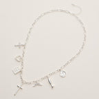 Faith and Love Charm Necklace - 18K Gold Dipped: GD / ONE / 5DN18146