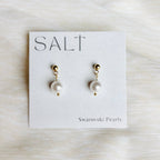 PEARL DROP EARRINGS | Swarovski pearls | minimal earrings