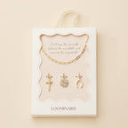 Gold Dipped Necklace with 3 Symbolic Charms: Gold / One / 4DN18071