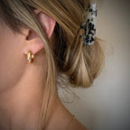 CHUBBIE HOOPS | gold | everyday hoop earrings | clasp hoops: 16mm