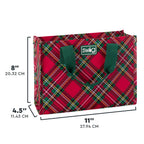 Christmas Plaid Reusable Gift Bag (Small)