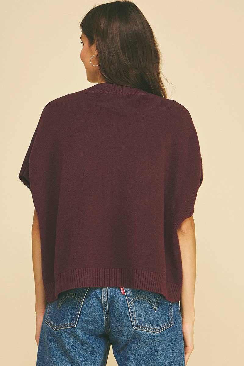 SIENA DROPPED SHOULDER SWEATER TOP