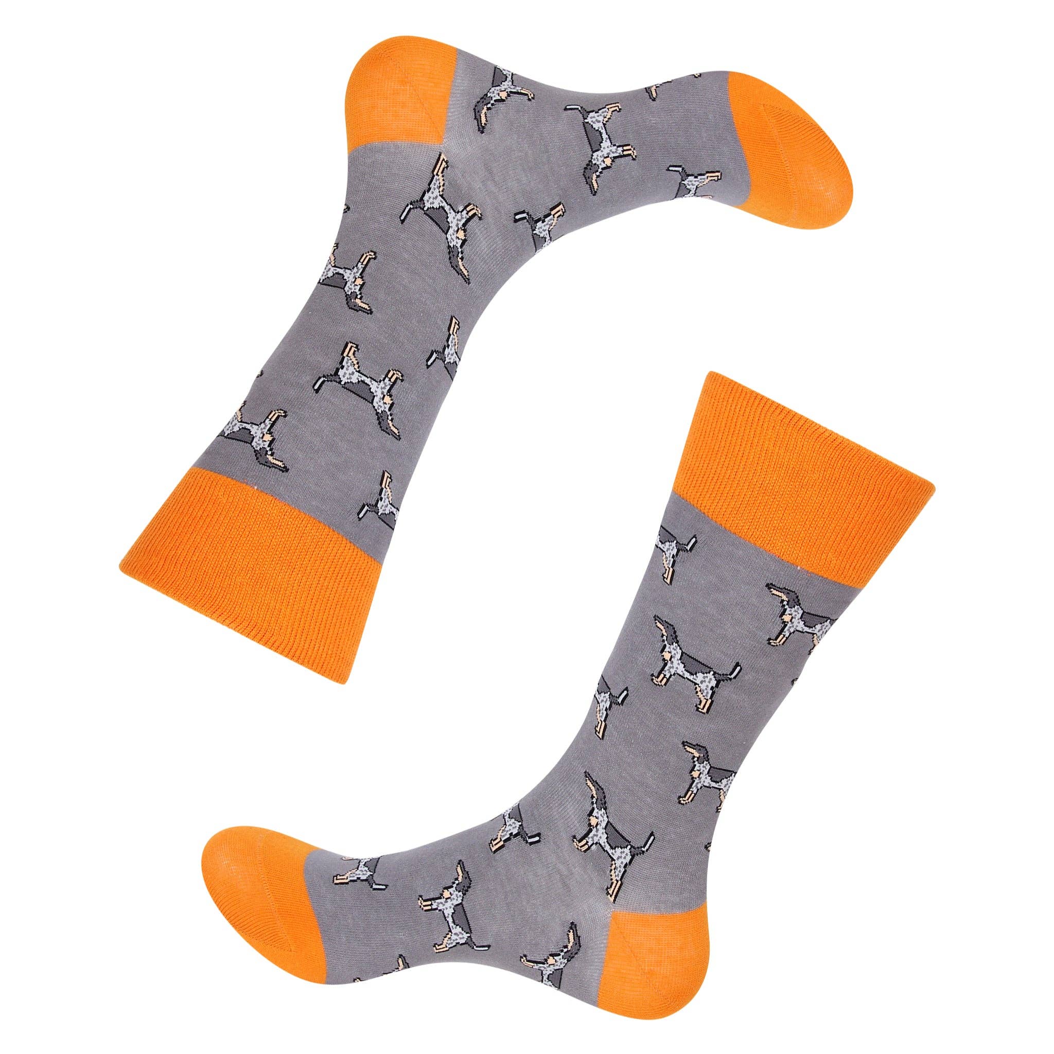 Coonhound Dog Grey Socks