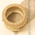 3Pc Mixed Straw Weave Bangle Bracelet Set: MULTI