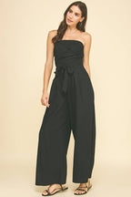TUBE SLEEVELESS JUMPSUIT Black