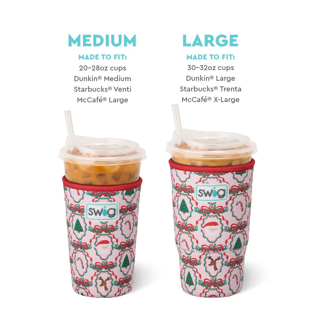 Christmas Cameos Iced Cup Coolie (Medium)