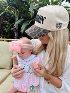 Mommin' - Vintage Trucker Hat: Cheetah