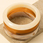 Marble Resin Bangle Bracelet 3 Piece Set: XMU