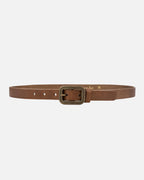 Taupe Chelsy | Vintage Skinny Leather Belt