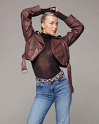 Leopard Dania | Skinny Cow Hair Belt