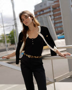 Leopard Dania | Skinny Cow Hair Belt