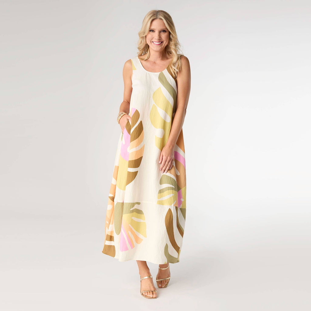 Mixed Sorbet Nola Relaxed Tank Dress with Side Pockets