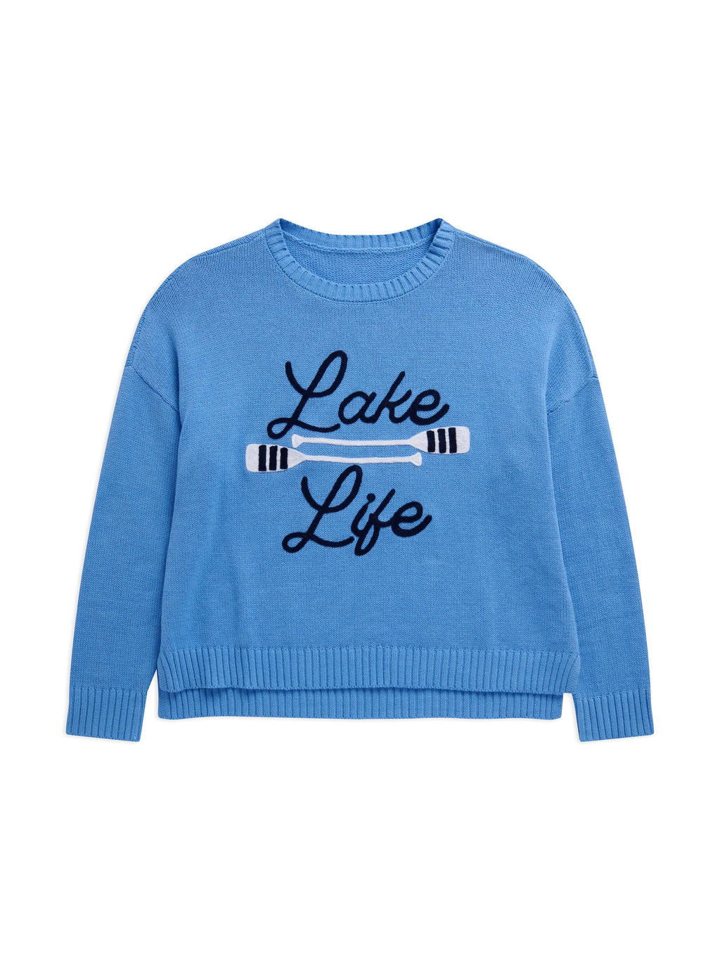 "LAKE LIFE" RELAXED FIT SWEATER: SMALL