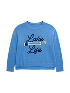 "LAKE LIFE" RELAXED FIT SWEATER: SMALL