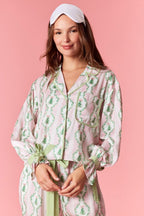 Christmas Satin Gingham Pj Set
