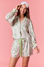 Christmas Satin Gingham Pj Set