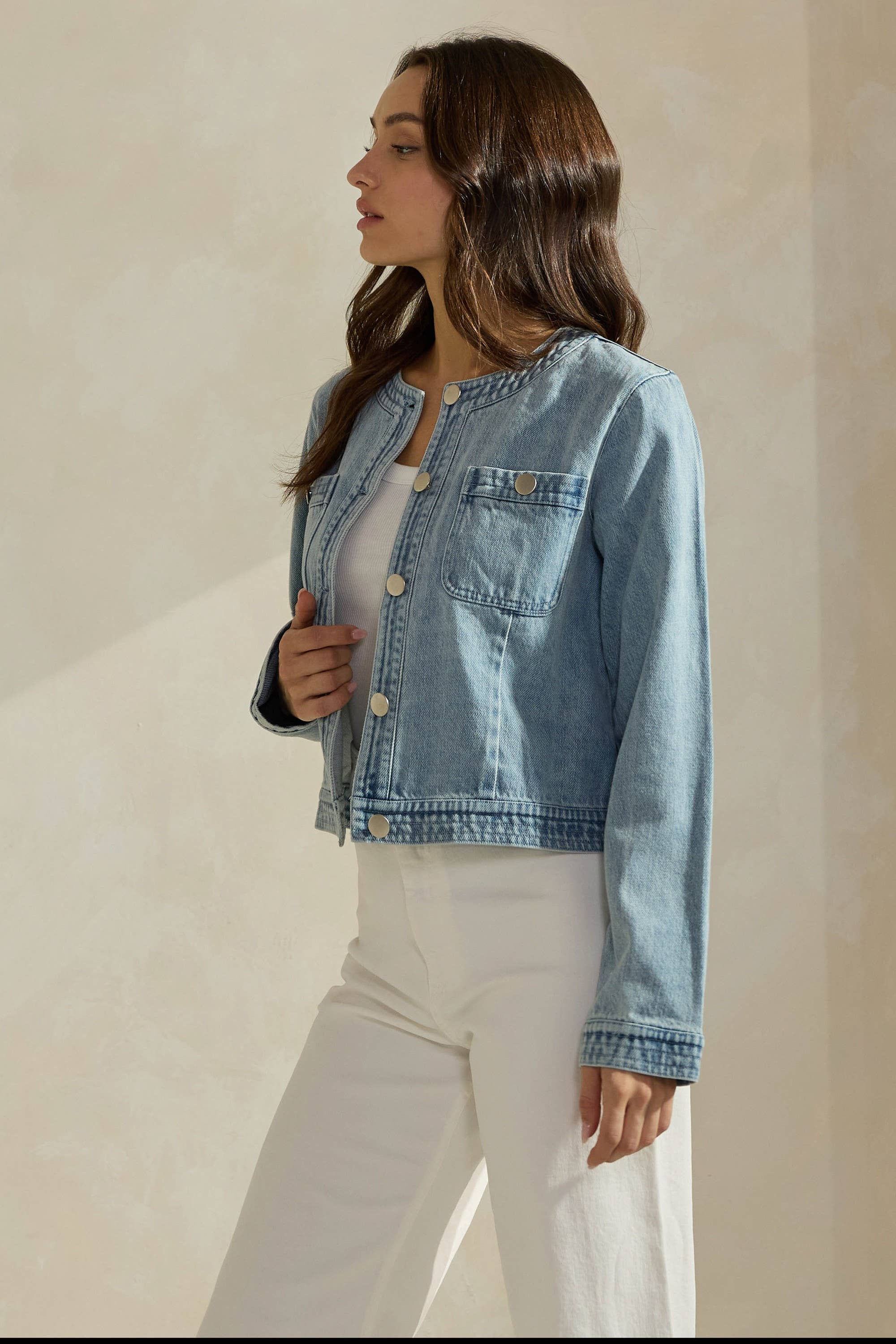 Denim Jacket: LT DENIM