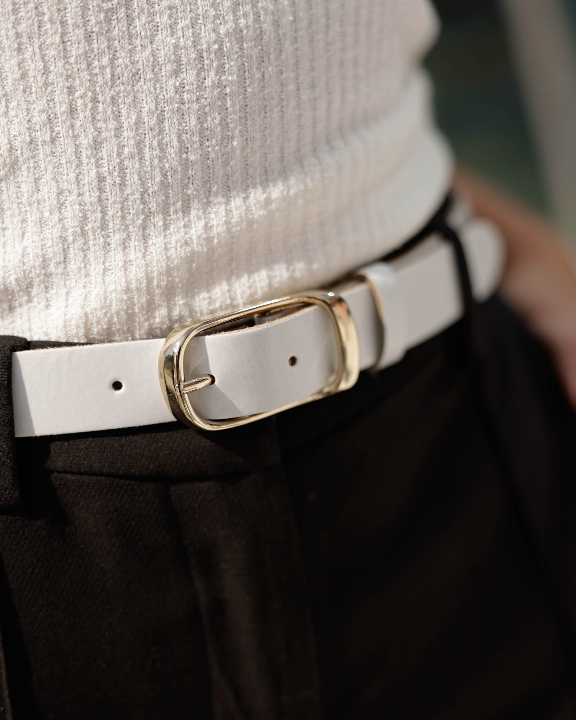 新品 S logo belt tops white Men's White 310DL Stock Lifting Weight