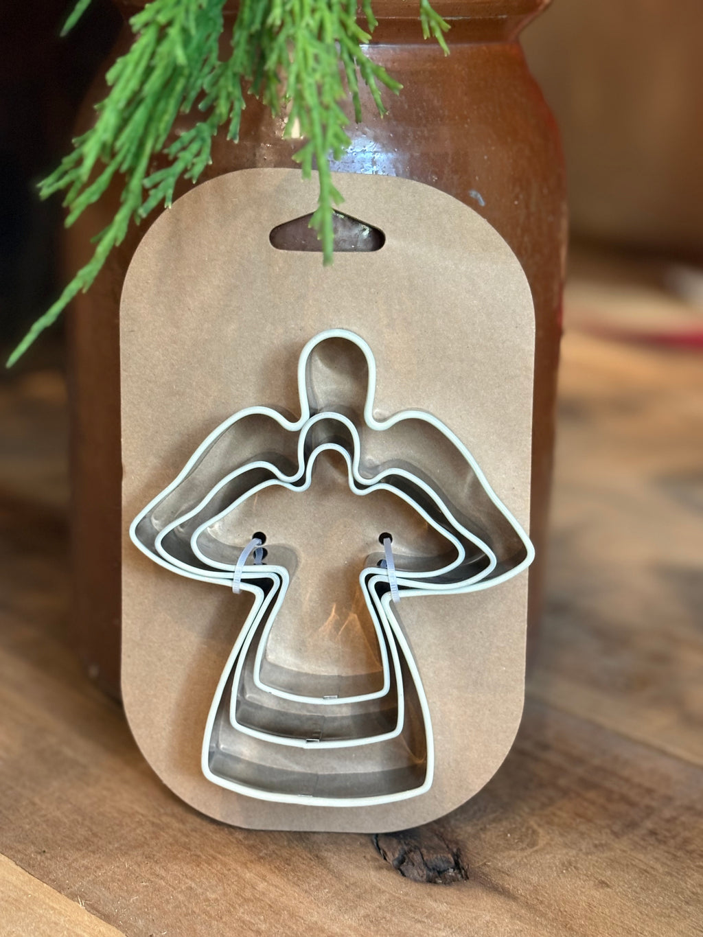 Stainless Steel Holiday Cookie Cutters on Card, Set of 3, 5 Styles