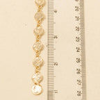 Gold Mini Metallic Coins Long Chain Necklace