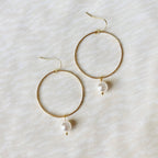 ON MY WAY! PEARL HOOP EARRINGS | Swarovski pearl earrings
