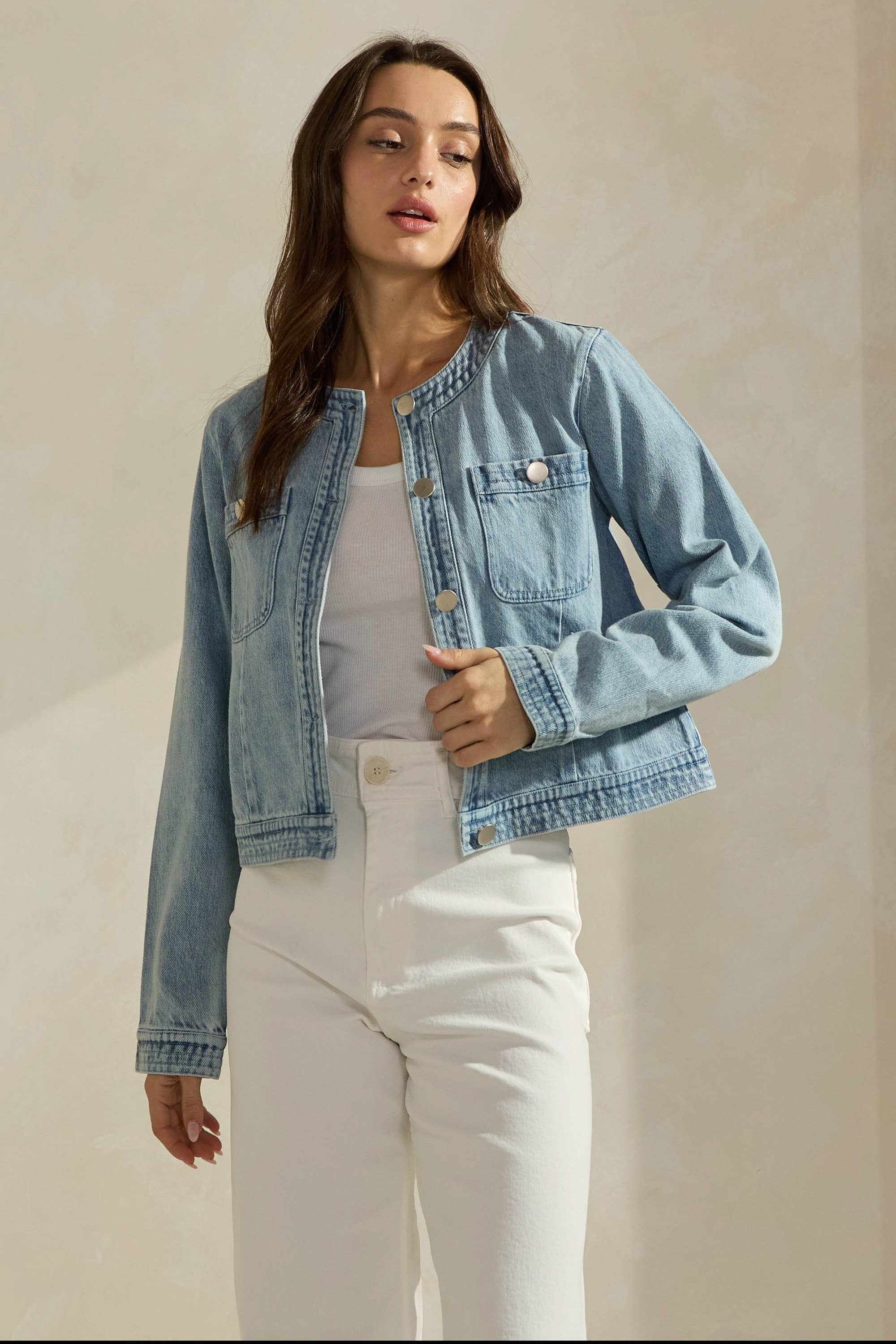 Denim Jacket: LT DENIM
