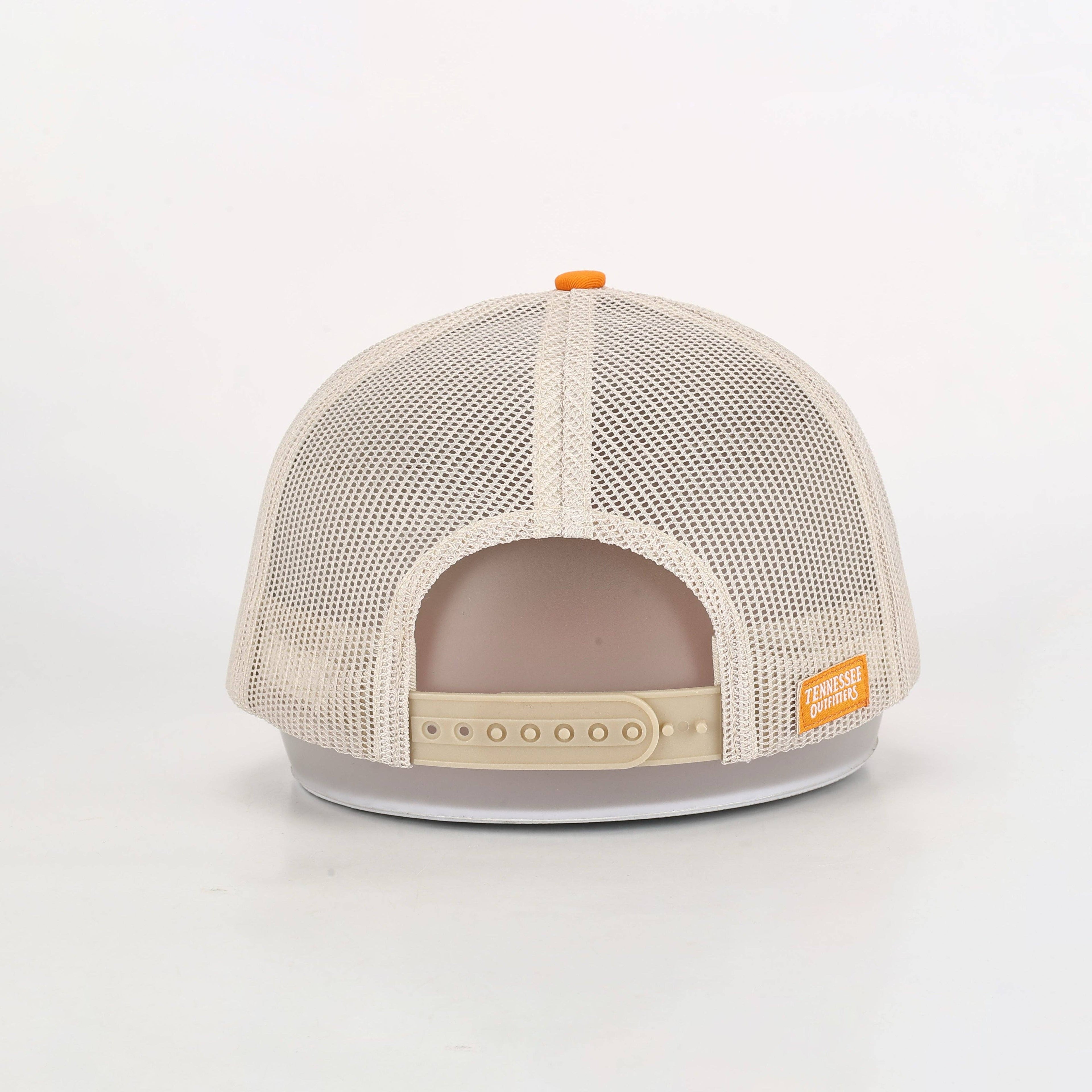 Vintage Volunteer Hat - Orange & White