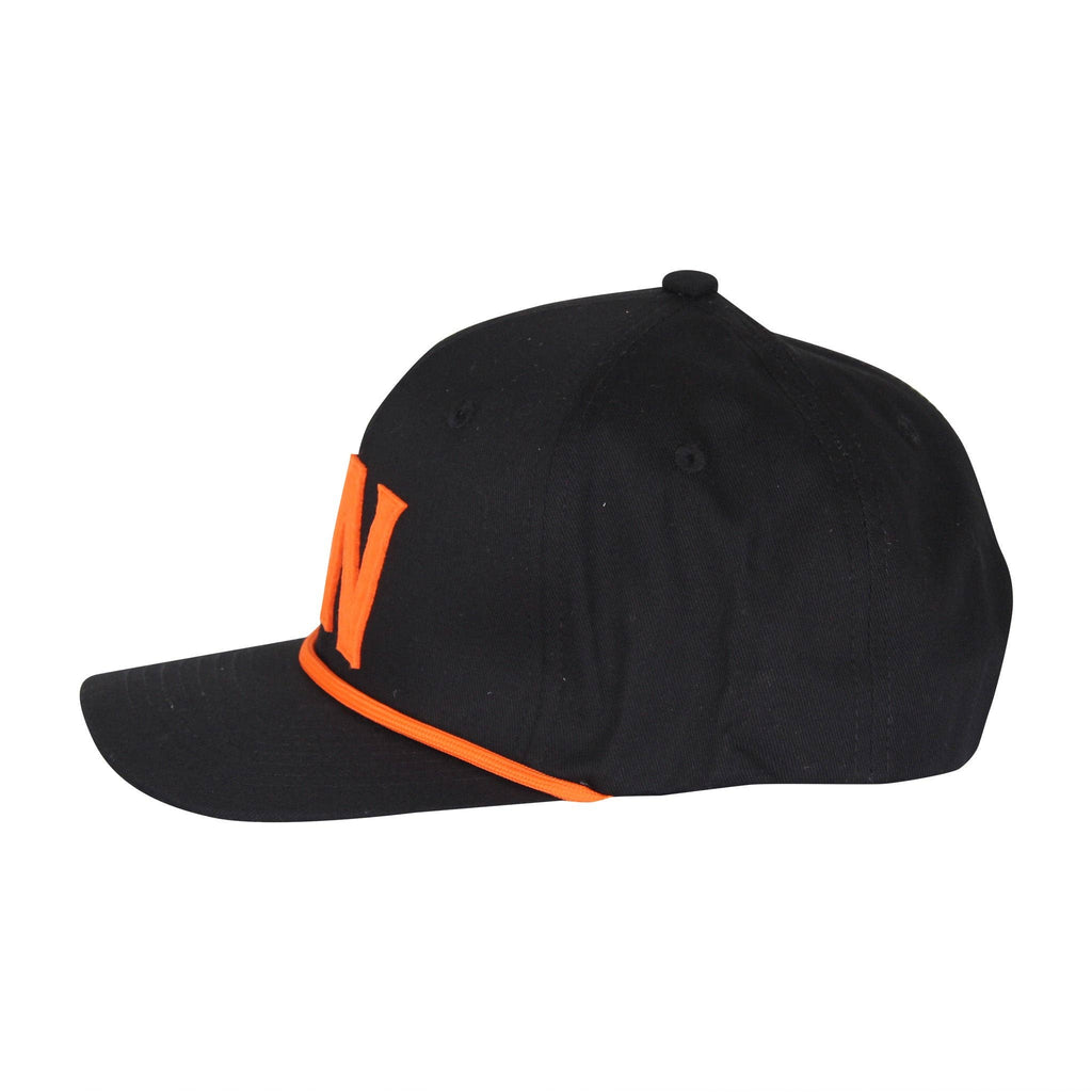 Black TN Sewn Felt Rope Hat