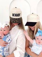 Mommin' - Vintage Trucker Hat: Cheetah
