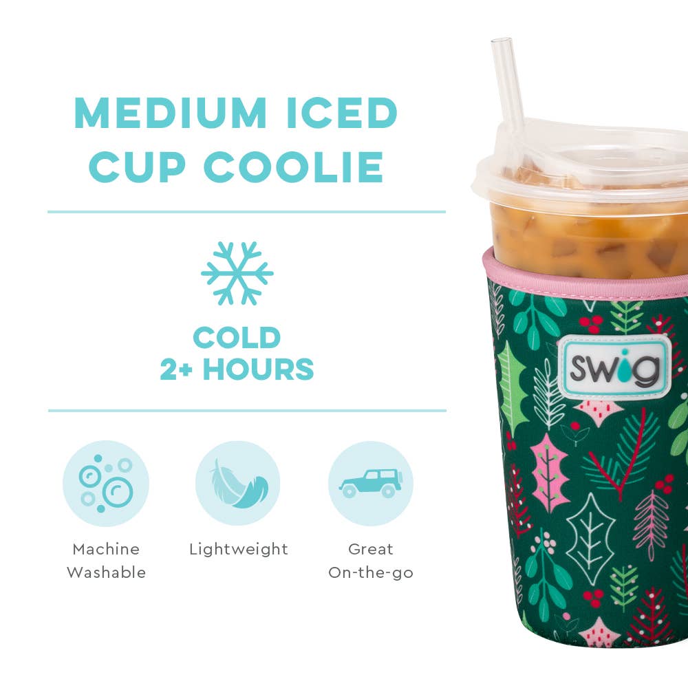 Merry Mistletoe Iced Cup Coolie (Medium)