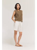 Dry Herb  Check Texture Knit Vest