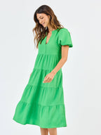 Kinsley Seersucker Dress | Green