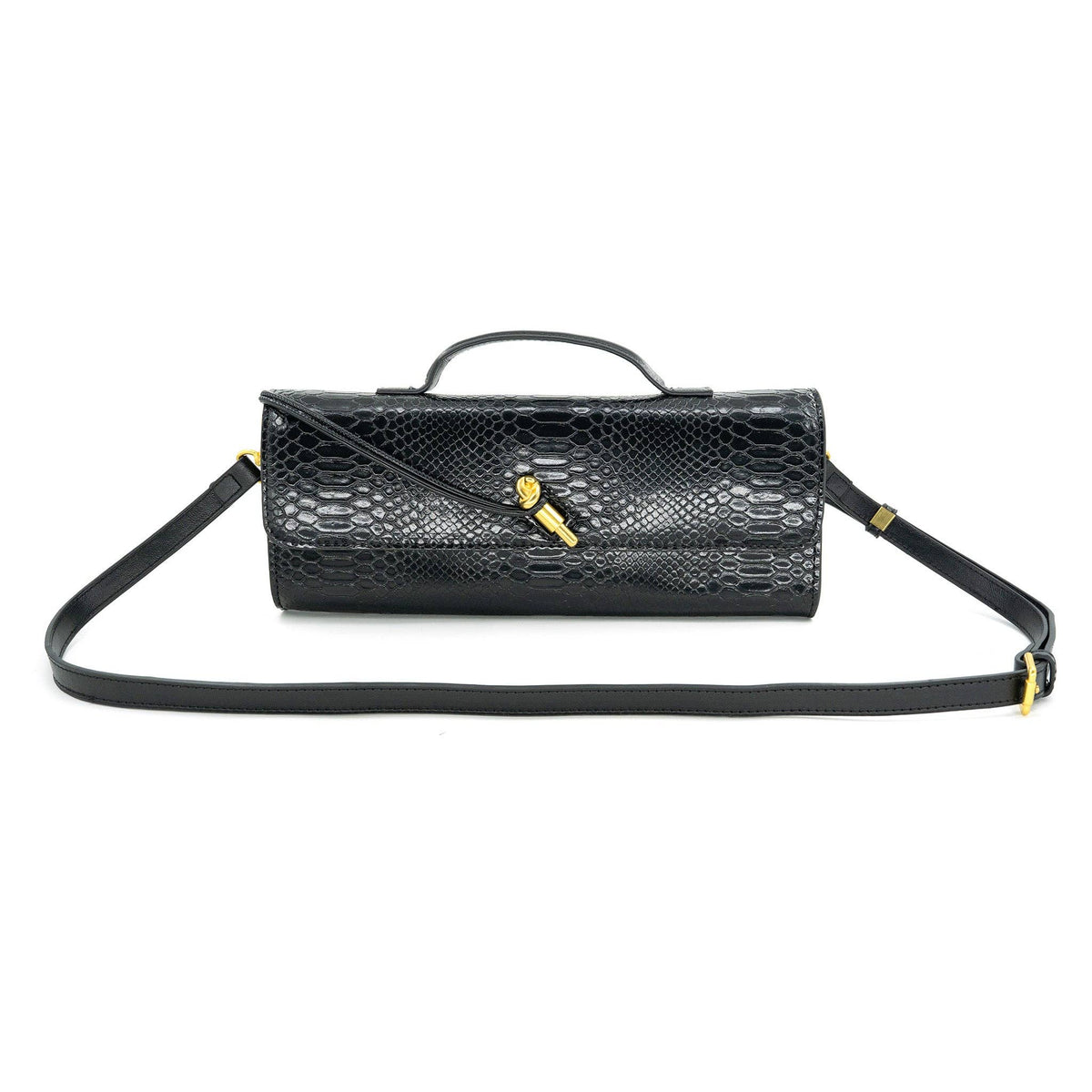 BLACK CLUTCH W/TOGGLE CLASP