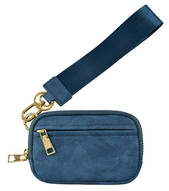 Navy Zip Wallet With ID Window