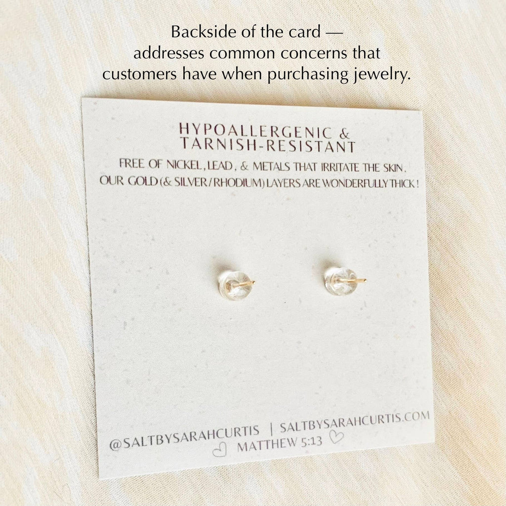 LACY HEART STUDS | 18k gold | dainty earrings