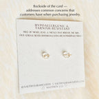 BOW STUDS | 18k gold |  dainty stud earrings