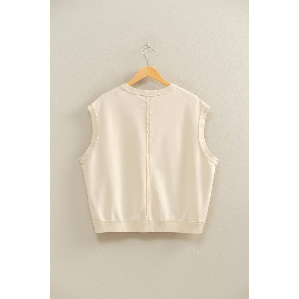 V-Neck Sleeveless Casual Vest