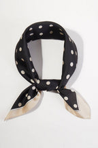Black Amie Polka Dot Print Bandana