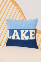 "LAKE" PILLOW,BLUE