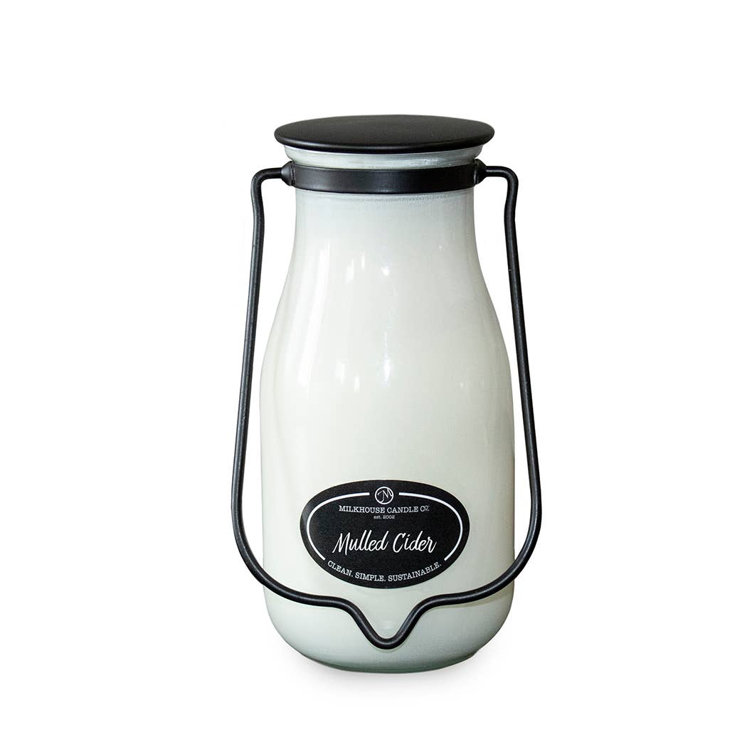 14 oz Milkbottle Candle: Mulled Cider