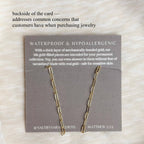THIN PAPERCLIP NECKLACE  | dainty 14k gold filled necklace