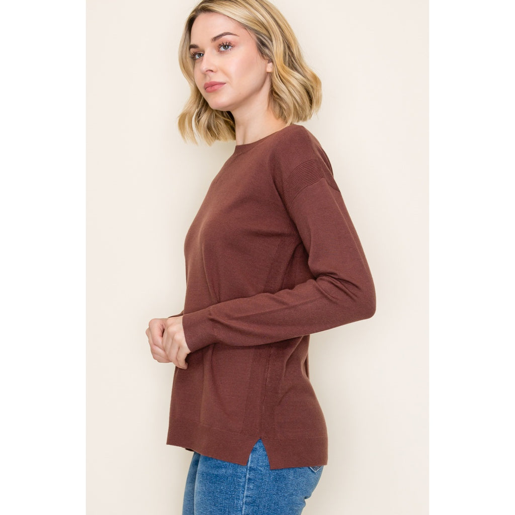 CHOCOLATE EVERYDAY PULLOVER SWEATER